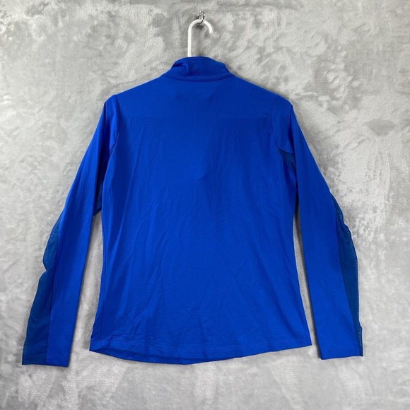 IBKUL Shirt women's Small Active 1/4 Zip Pullover Performance Blue Outdoor UPF - Picture 11 of 11